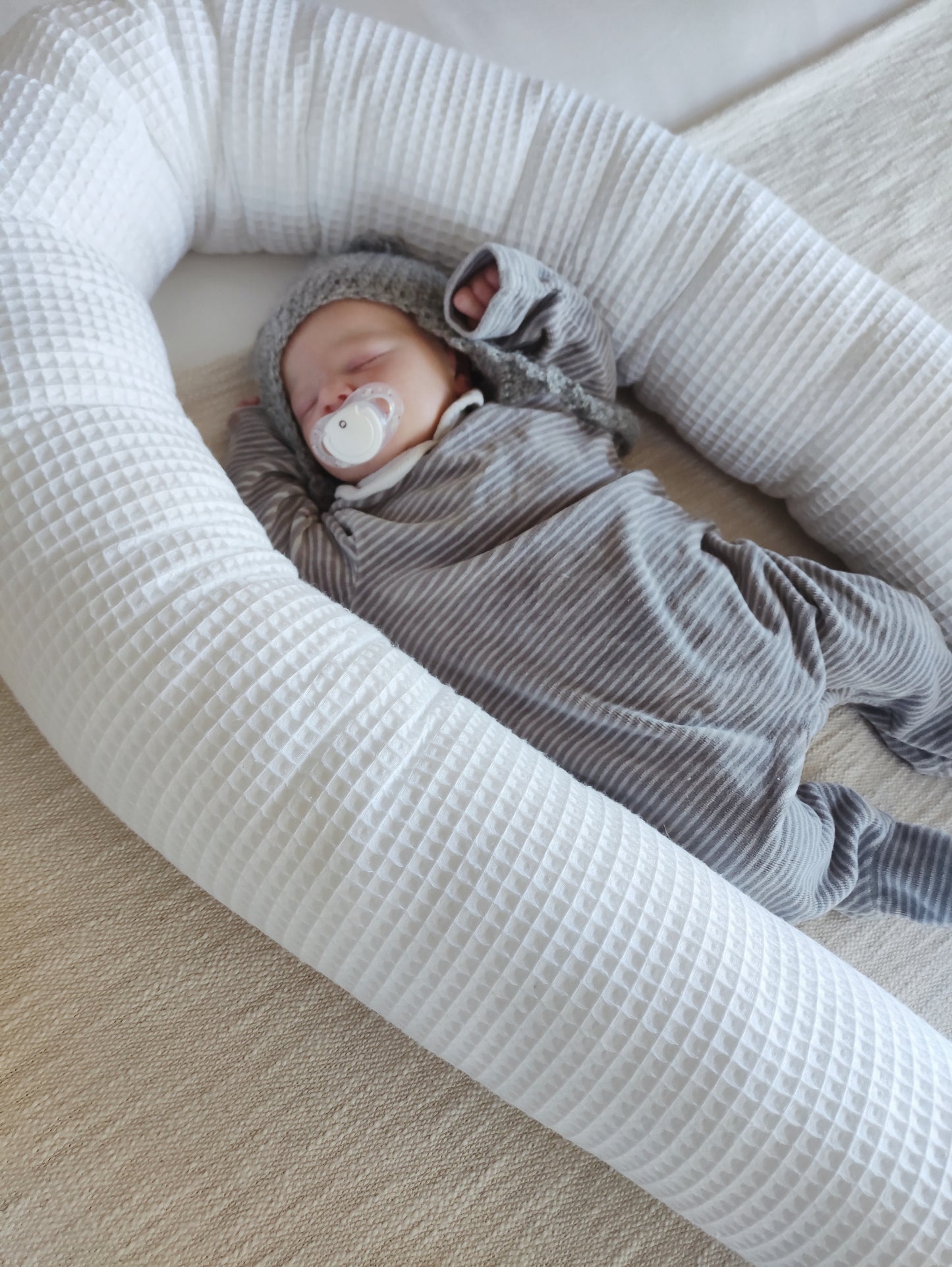 PROTECTOR EVOLUTIVO WAFFLE BLANCO