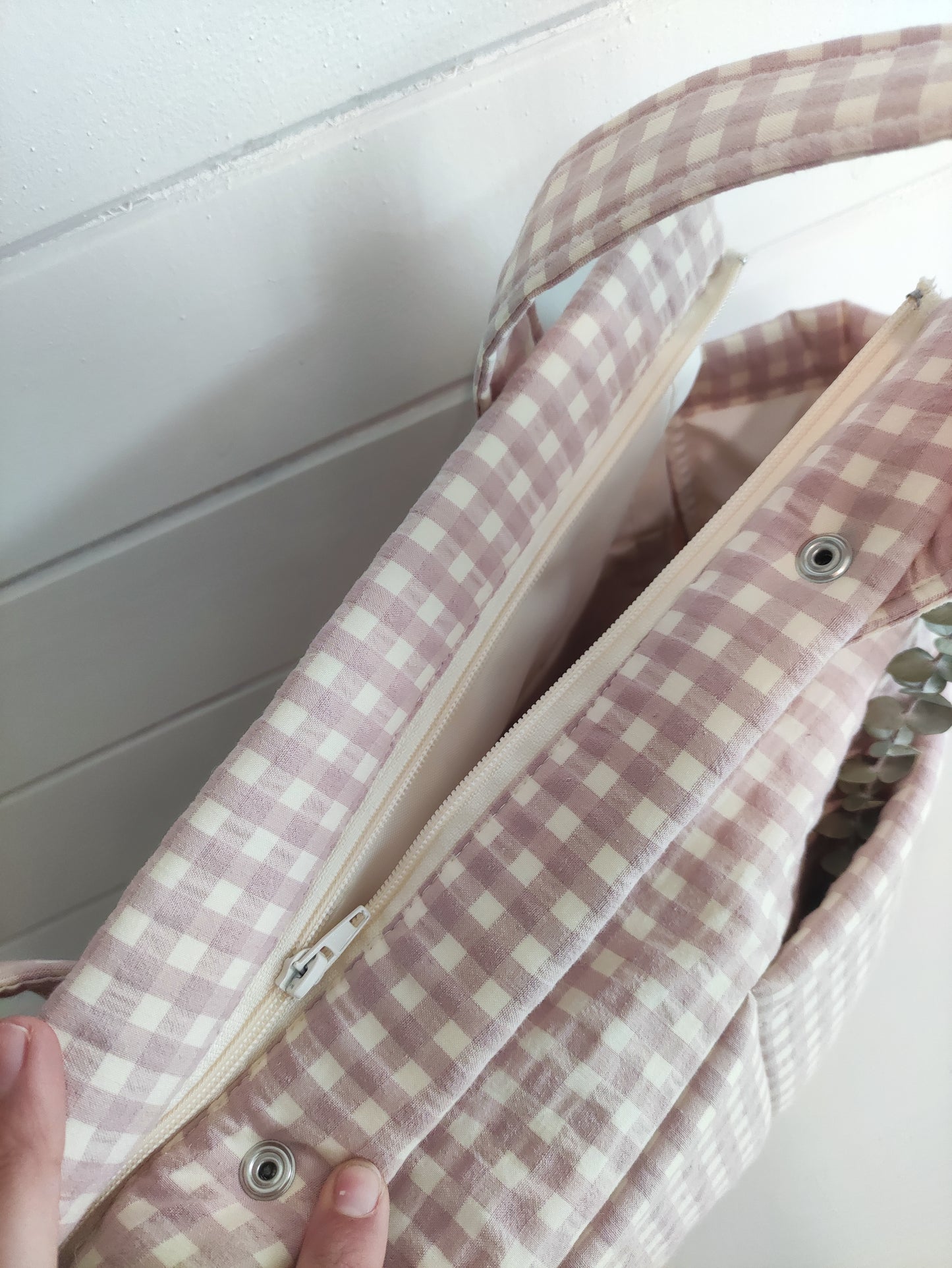 BOLSO CARRITO VICHY ROSÉ