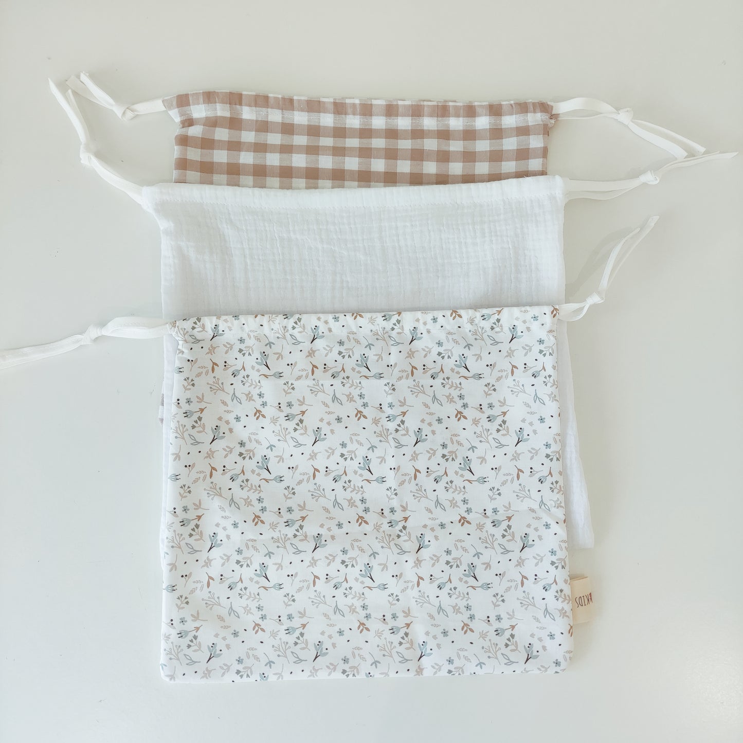 PACK 3 BOLSAS PARA MUDA PERSONALIZADAS