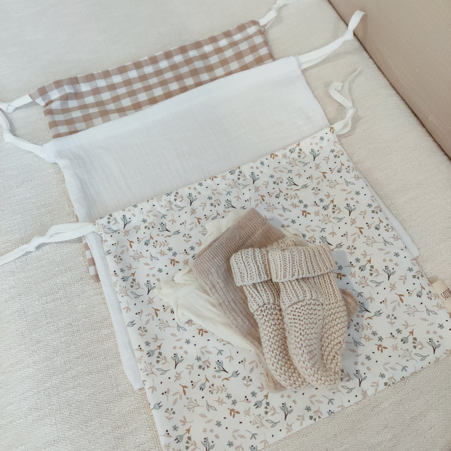 PACK 3 BOLSAS PARA MUDA PERSONALIZADAS