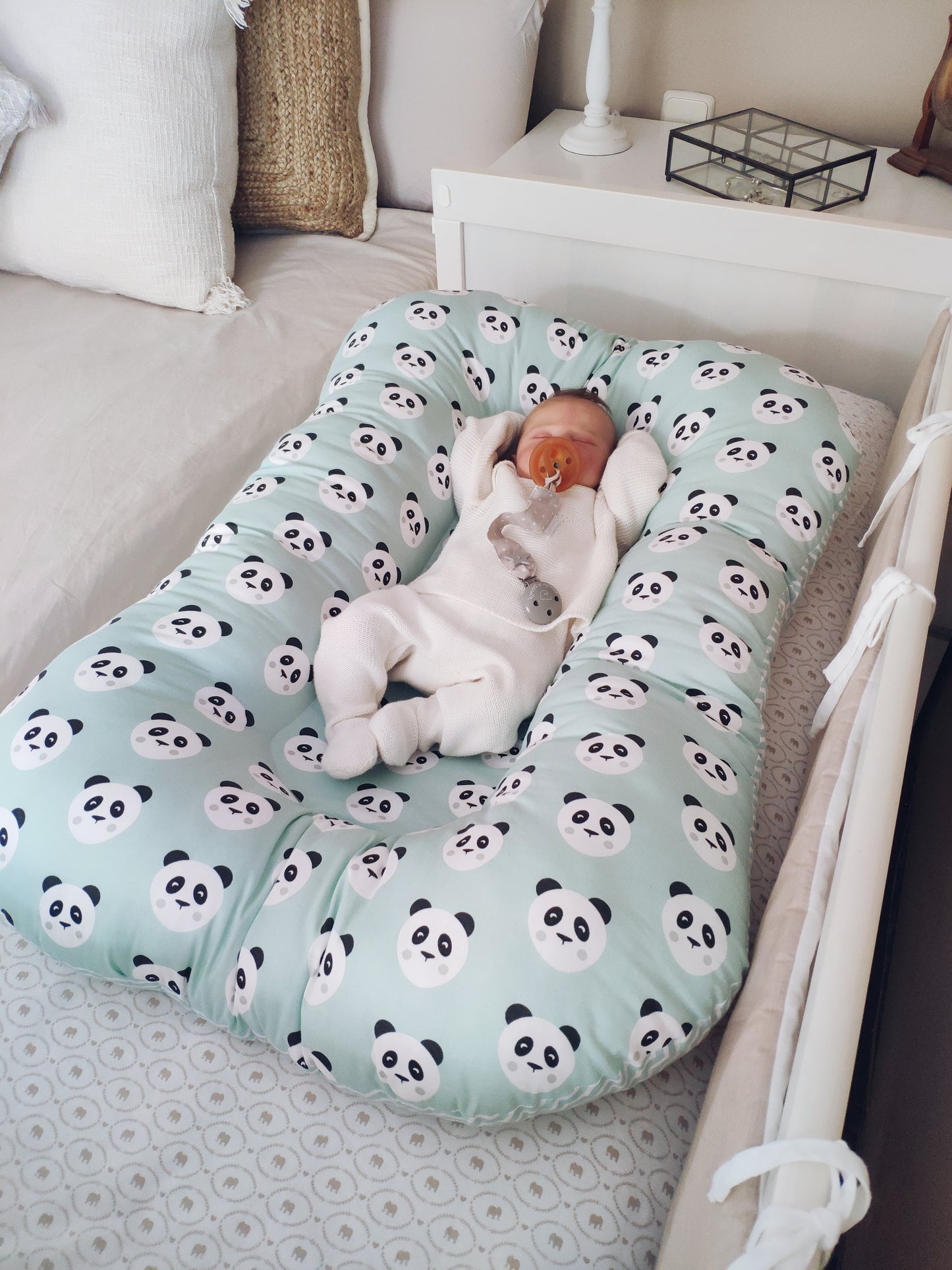 NIDO ERGONÓMICO PANDAS MINT
