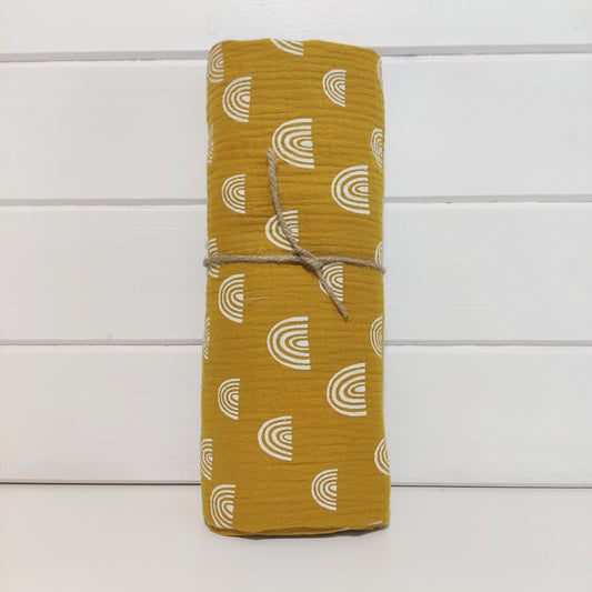 Muselina arcoiris mostaza