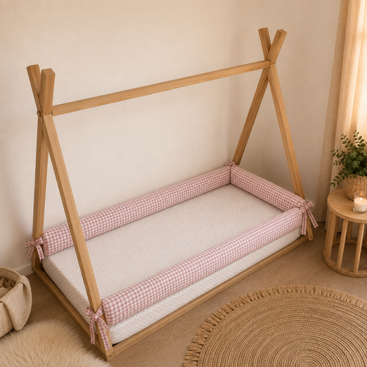Pack 3 protectores montessori Vichy Rosé
