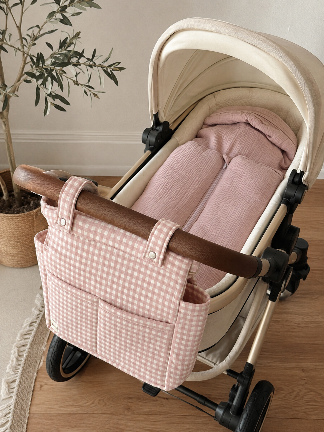 BOLSO CARRITO VICHY ROSÉ