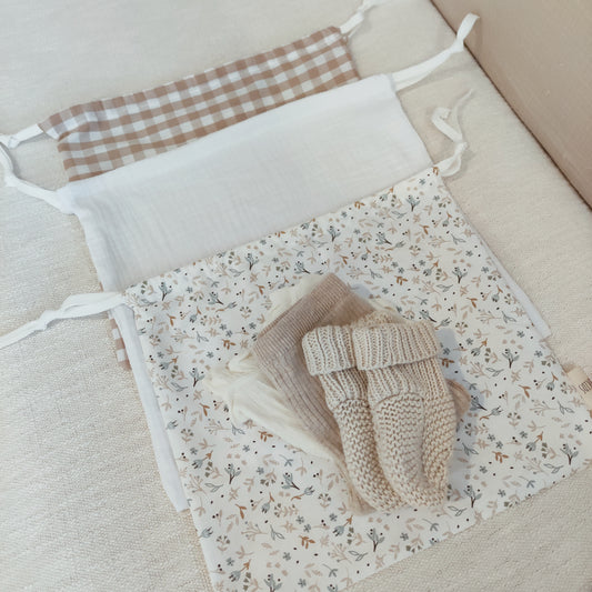 PACK 3 BOLSAS PARA MUDA PERSONALIZADAS